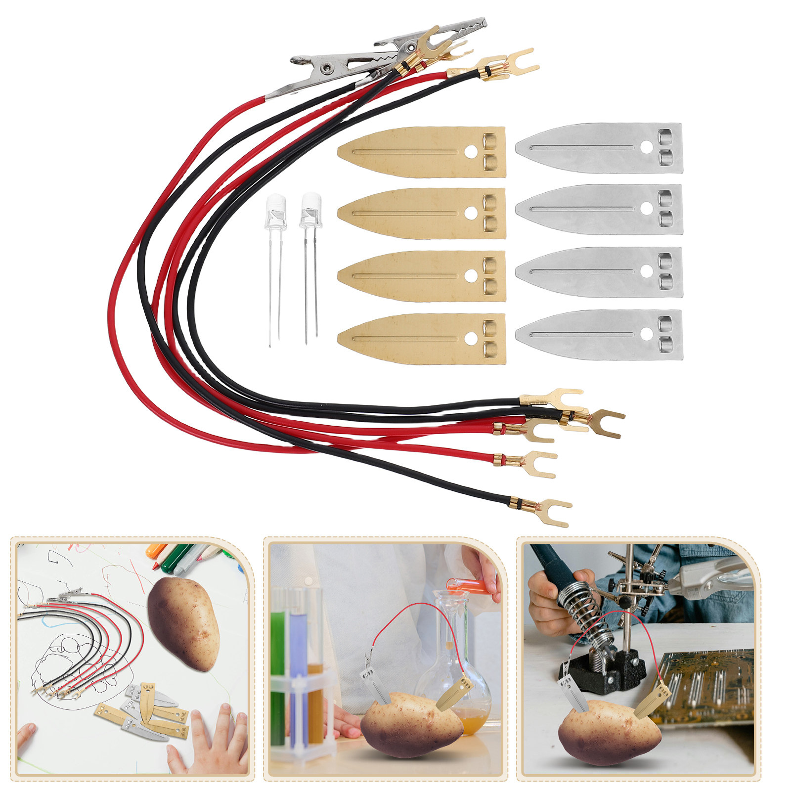 Renewable Energy Is - Saltwater Battery Science Kit Fruit Electronics