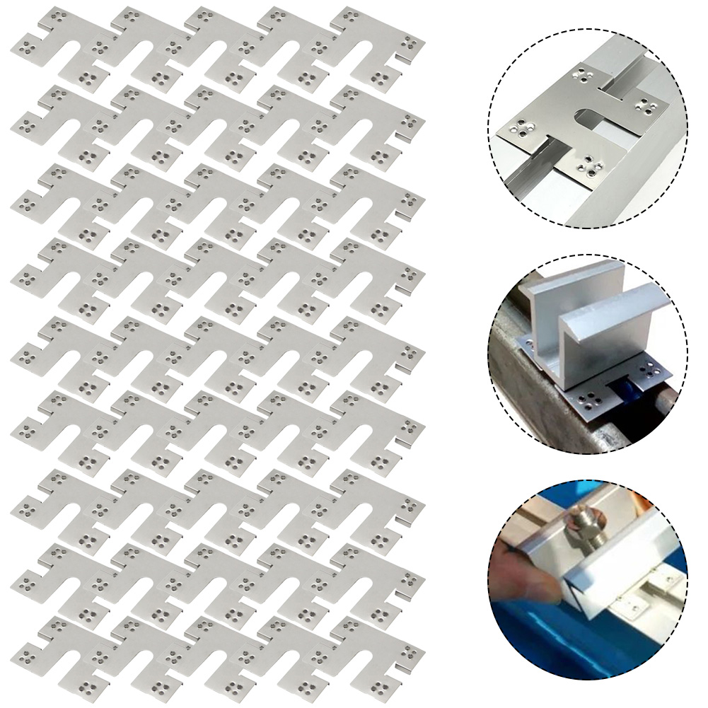 Renewable Energy Systems - 50pcs Solar Panel PV Grounding Clip/Washer