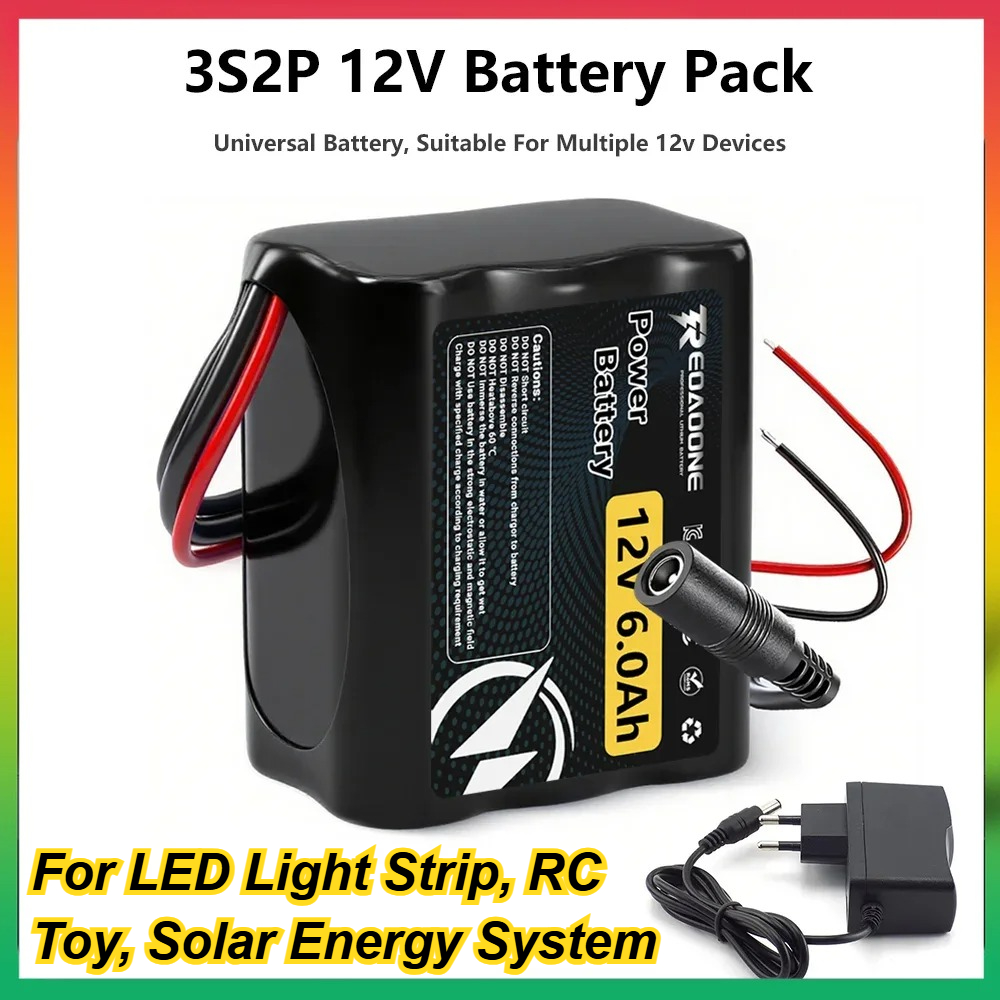 Renewable Energy Technology - New Universal 6000mAh 12V Rechargeable Battery