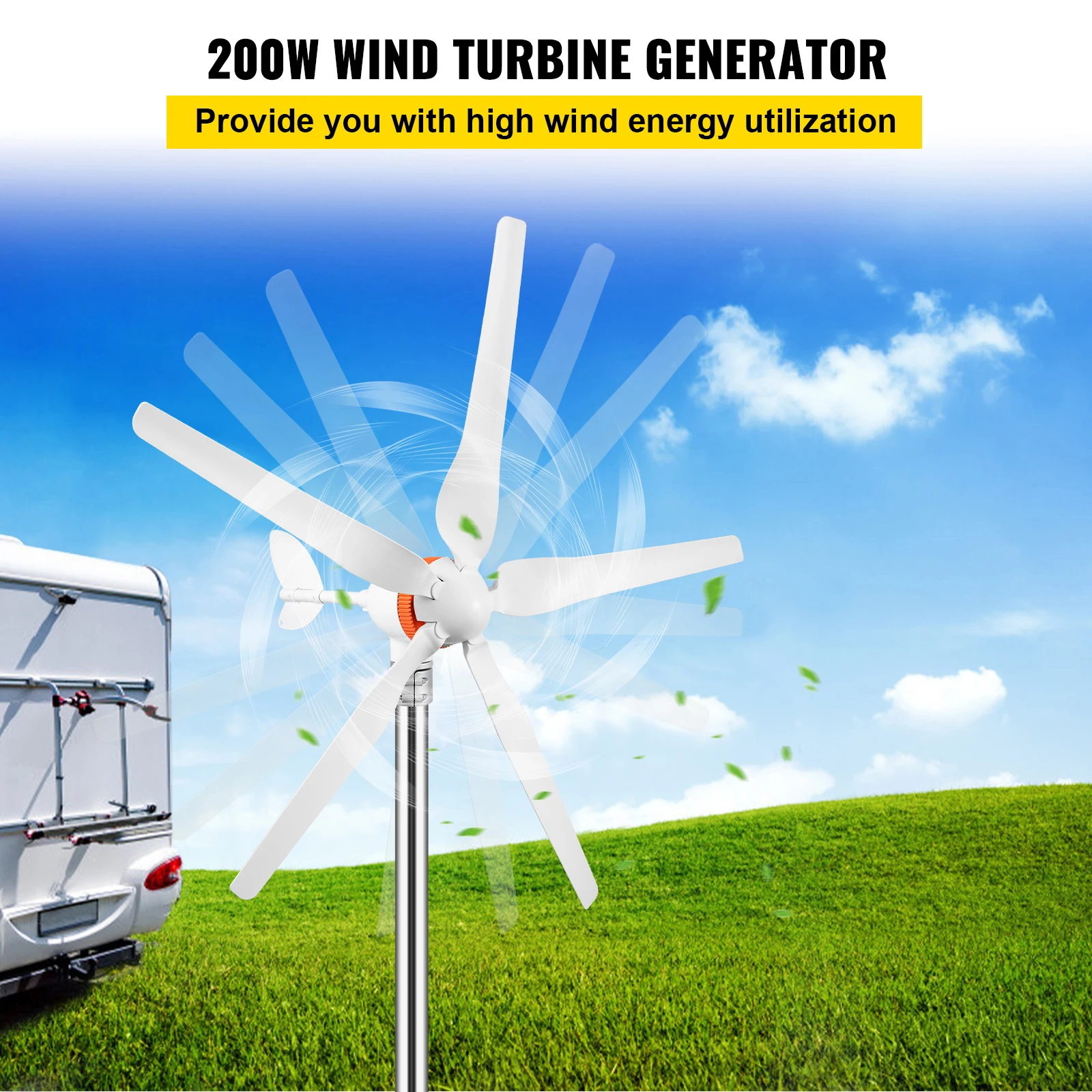 Small Wind Turbine Generator 3 - Renewable Energy Use 评论和价格