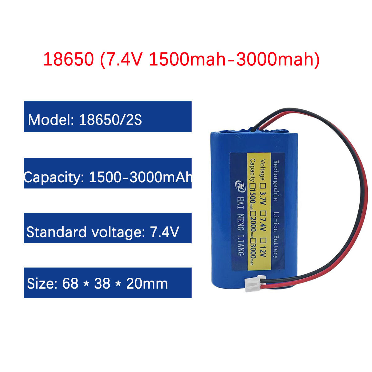 New High Energy 7.4 V 18650 Ba - Renewable Energy Technology 评论和价格