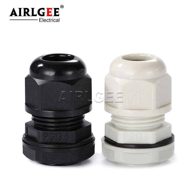 10Pcs White Black Nylon Plasti - Cable Gland Waterproof 评论和价格