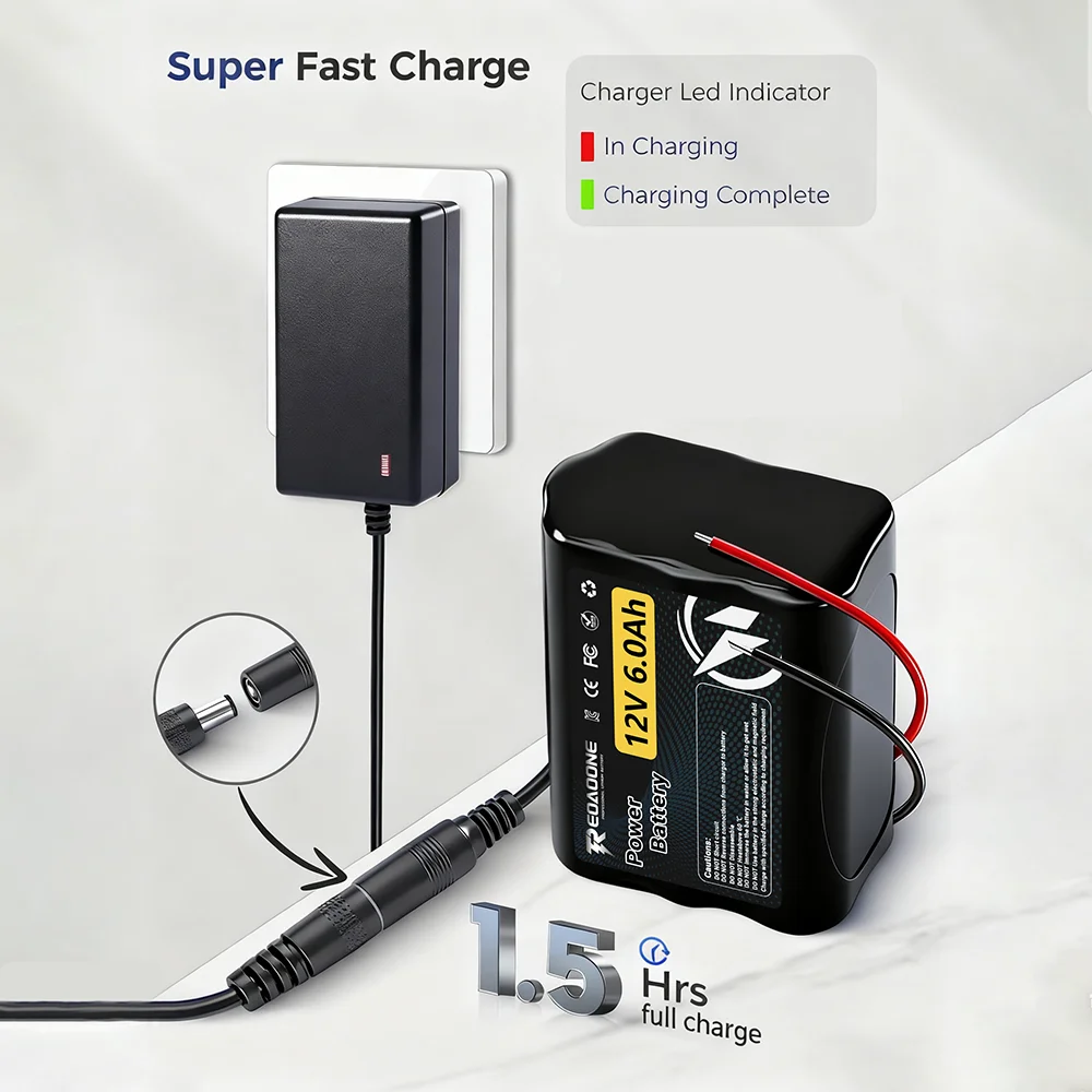 New Universal 6000mAh 12V Rech - Renewable Energy Technology 评论和价格